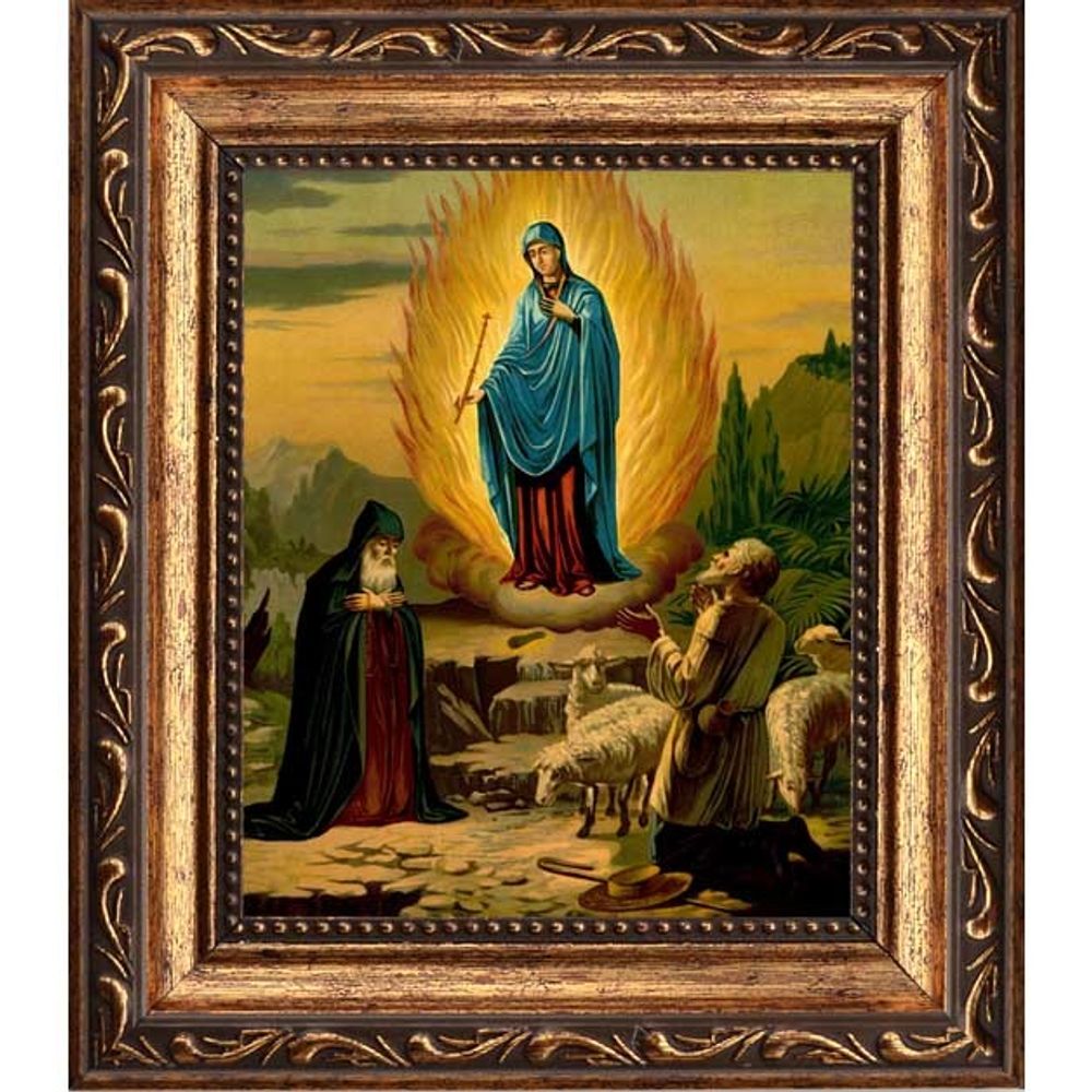 Чудесное явление Божией Матери на горе Почаевской. Икона на холсте