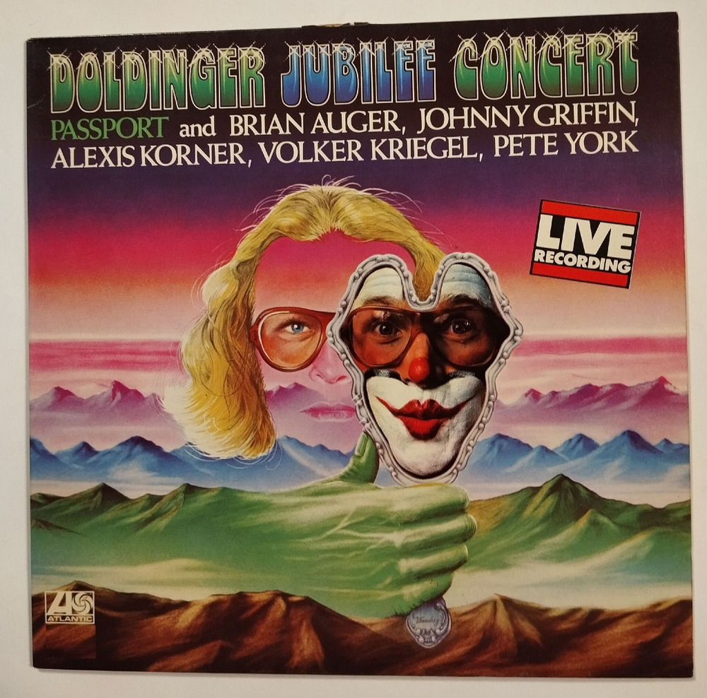 Винтажная виниловая пластинка LP Passport And Brian Auger, Johnny Griffin, Alexis Korner, Volker Kriegel, Pete York Doldinger Jubilee Concert (Germany 1974) (Club Edition)