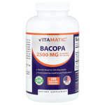 Vitamatic, бакопа, 180 растительных капсул (1250 мг в 1 капсуле)
