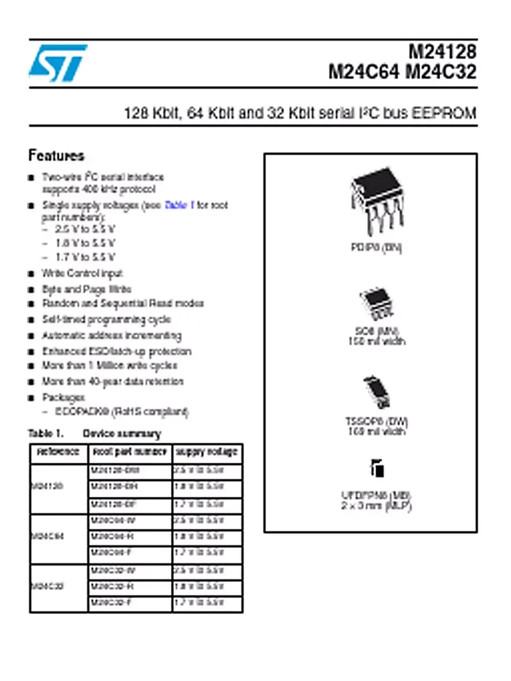 *24128 SMD (чистая) EEPROM