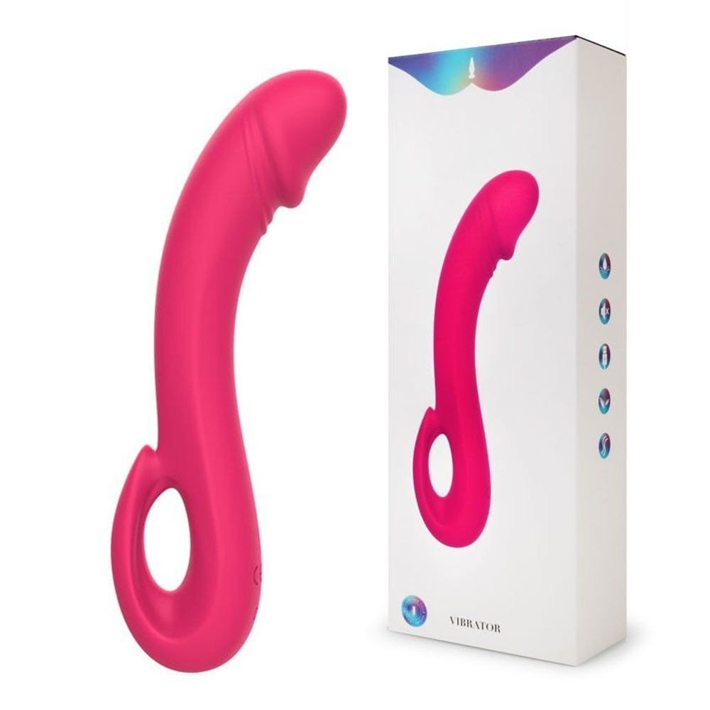 Вибратор для точки G I-MOON MY-248, изогнутый реалистик, 19,4 см