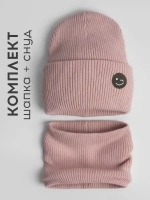 Шапка и снуд для девочки на осень