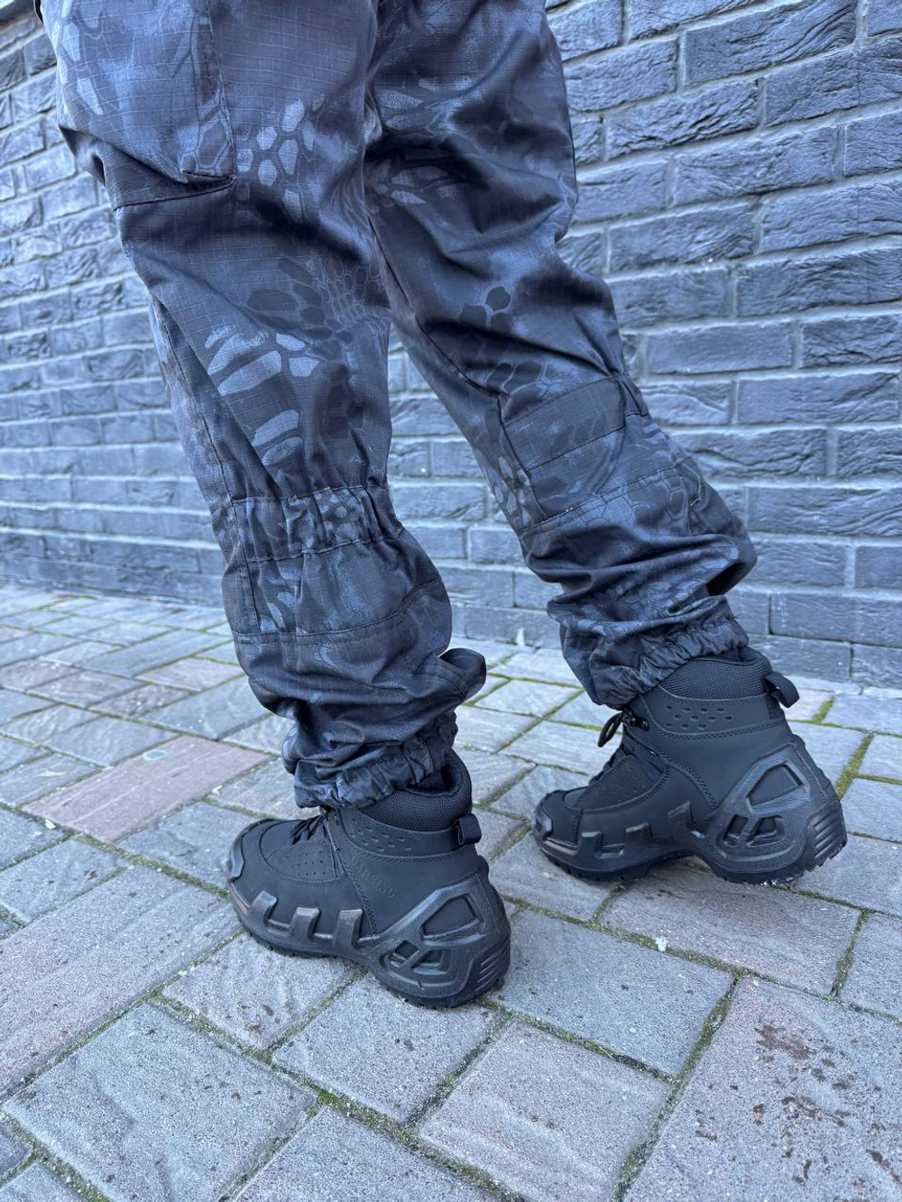 Костюм горка 6 флис осень-зима / чёрный питон