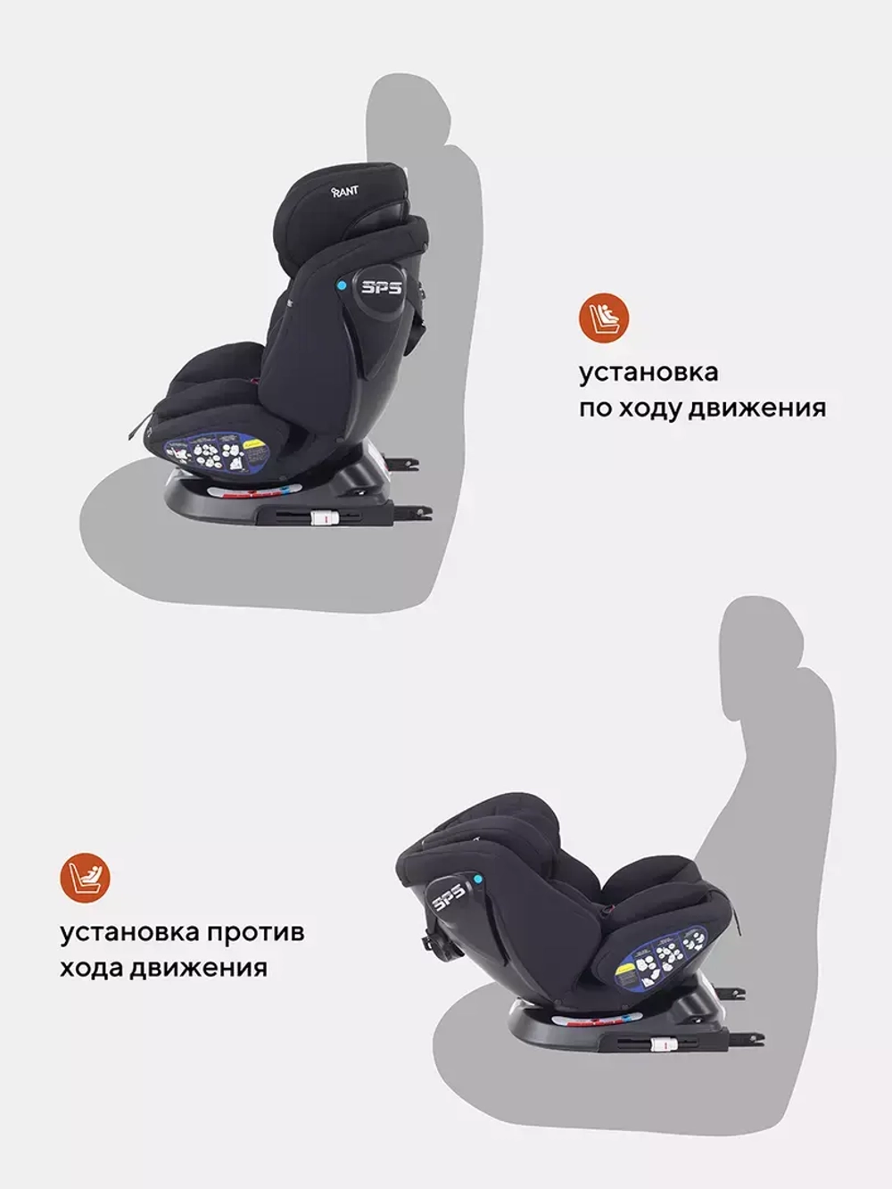 Автокресло Rant Nitro new isofix группа 0/1/2/3 (0-36 кг)