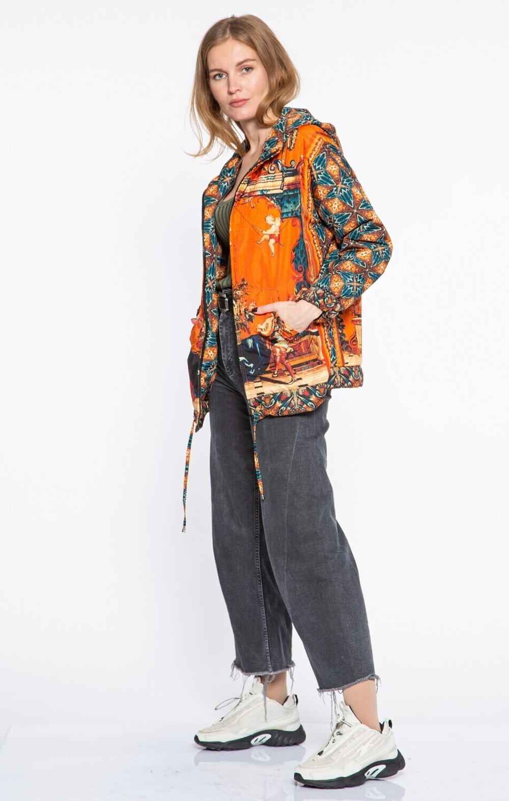 Куртка «Гротеск с музыкантами», по мотивам фламандской шпалеры 17 века из серии «Гротеск»