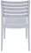 Стул пластиковый Ares серебристый