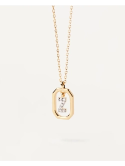 Колье женское PDPaola Мини-Буква Z серебро 925 пробы покрытое золотом 750 пробы CO01-537-U