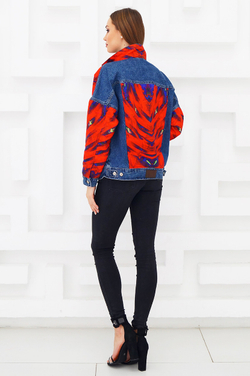 LIGVIANNI Джинсовая куртка Denim Jacket Fire