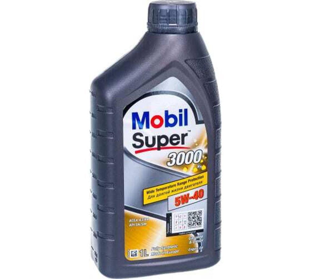 MOBIL SUPER 3000 X1 5W-40 A3 B4, SN CF Масло моторное синт. 1 л