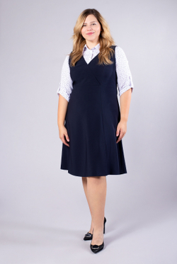 Сарафан женский 3570ВЕ, Тёмно тёмно син #70ТТСи083570ВЕ