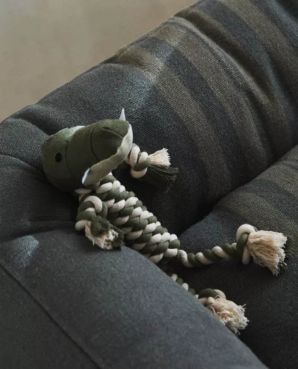 ZARA HOME ИГРУШКА ДЛЯ ДОМАШНИХ ЖИВОТНЫХ "КРОКОДИЛ", ЗЕЛЕНЫЙ