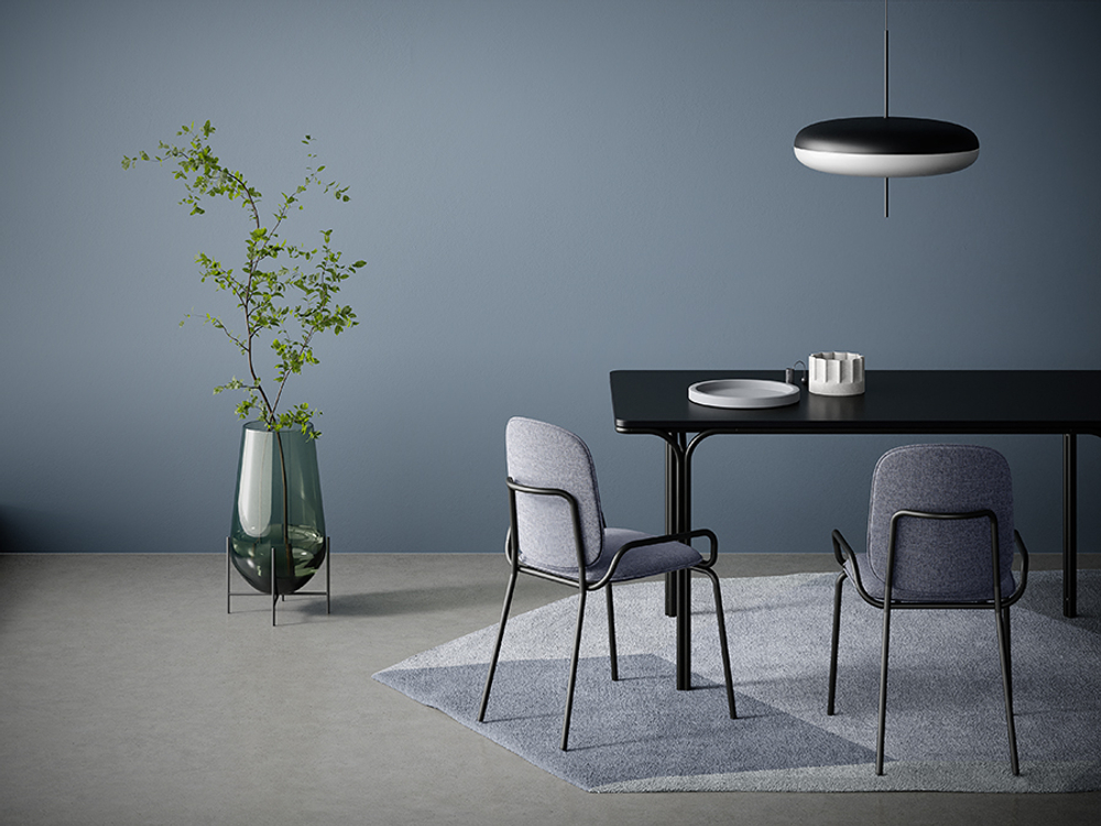 Стул LATITUDE Ror, Double Frame, рогожка, черный /серый