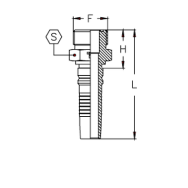 Фитинг DN 25 ORFS (Ш) 1.7/16 Interlock