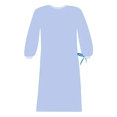 Халат хирургический стерильный Гекса Евростандарт 140 см плотность 42 размер 52-54 ворот липучка рукав манжета