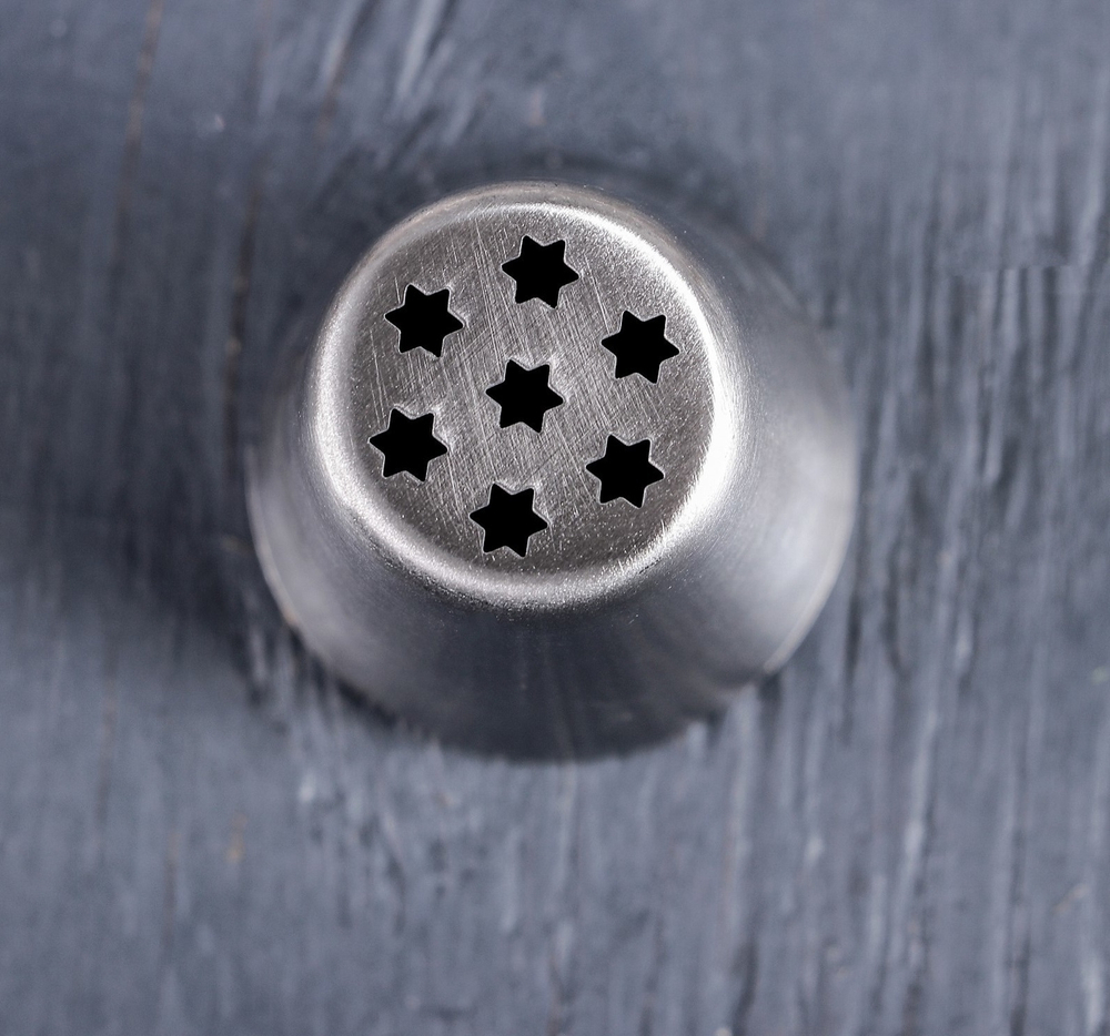 Насадка для кондитерского мешка d=4 см «Травка крупная», нержавеющая сталь