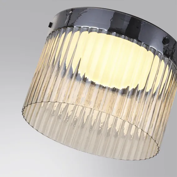 5047/24LC L-VISION ODL24 000 черный/светл.янтарный/металл/стекло Потолочный светильник LED 24W 4000К 2715Лм PILLARI