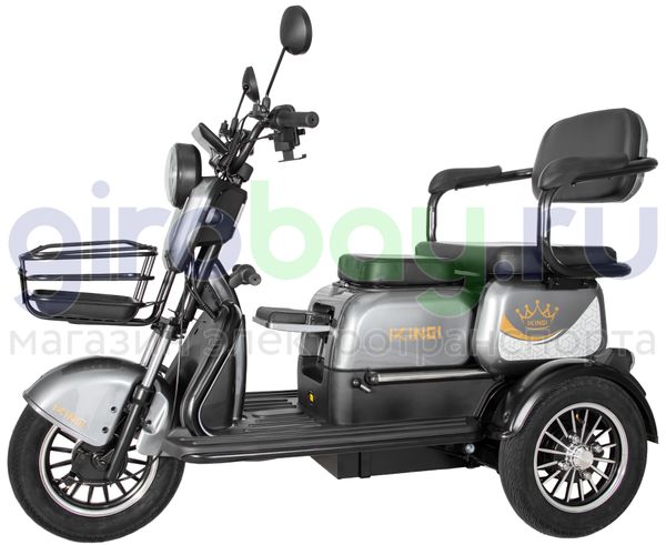 Электроскутер IKINGI SIBTRIKE 1000W (60V/25Ah) - Серый фото №1