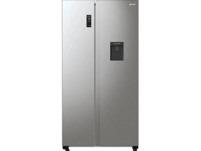 Холодильник двухкамерный Gorenje NRR9185EAXLWD Side by Side серебристый