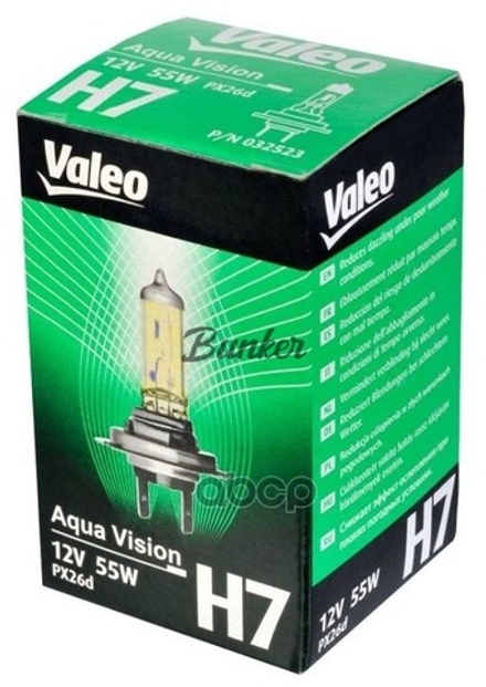 Галогеновая лампа Valeo Aqua Vision H7,12V
