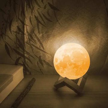 Настольный светодиодный светильник 3D Луна 1W 5V Li-ion NN001 белый Gauss