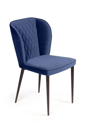 Стул Next, бархат синий 29