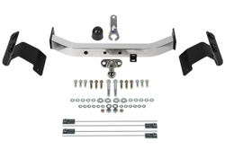 Фаркоп торцевой c электрикой Smart для Toyota Land Cruiser 200 рестайлинг (Executive, TRD) 2015-2021, с нерж. накладкой, шар F, 1500/75 кг, F.5713.005