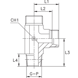 Штуцер FLC DS10 BSPT 3/8 (корпус)