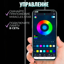Светодиодный светильник напольная лампа неоновый RGB LED торшер ночник
