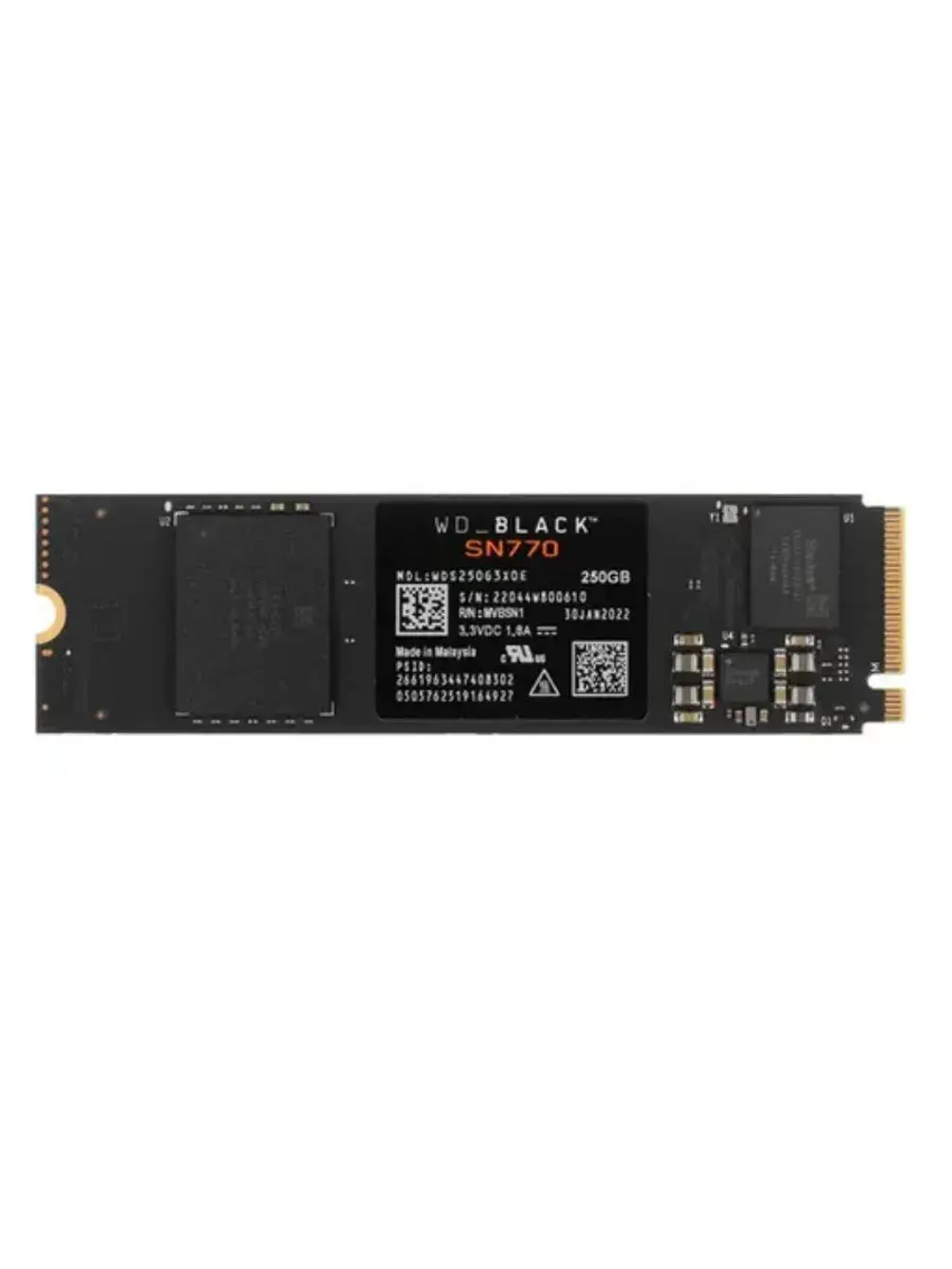 250 ГБ M.2 SSD накопитель Black SN770 WDS250G3X0E