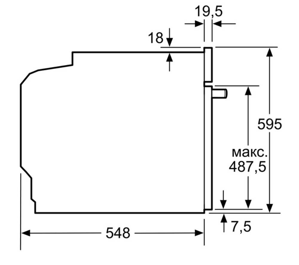Встраиваемый электрический духовой шкаф Bosch HBG655NB1
