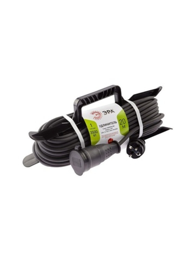 Удлинитель-шнур на рамке 1х20м с заземл. 16А IP44 UFx-1e-3х2.5-20m-IP44(KG) КГ 3х2.5 Эра Б0050871