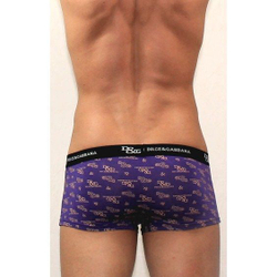 Мужские трусы хипсы фиолетовые D&G Purple Boxer