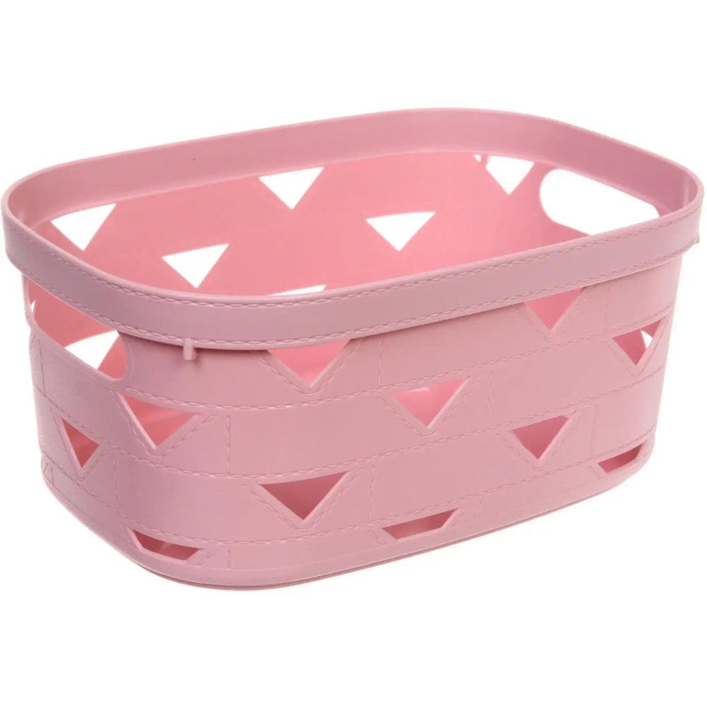 Корзинка для хранения «ЭНИГАРТ», цвет пудровая роза, 30*20.6*13.3см