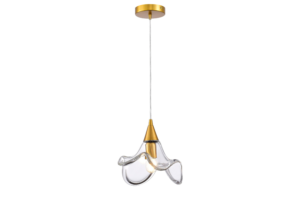 Подвес,  1хЕ27 40Вт,  плафон стеклянный,  прозрачный