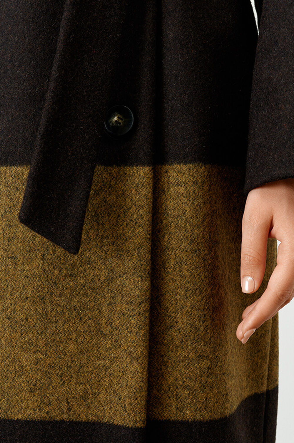 0090 Пальто женское (темно-коричневый)