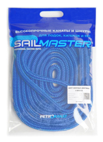 Швартовый трос 10,0 мм, 6 м, с огоном 30 см, синий