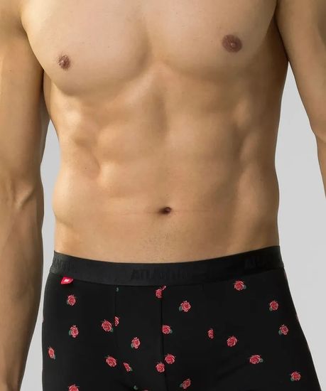 Трусы мужские боксеры (2шт), Atlantic 2GMH-026, черный + бургунди