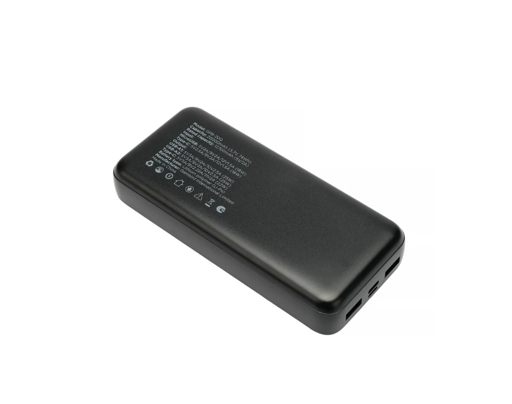 Повербанк 20000 GEMBIRD быстрая зарядка для телефона