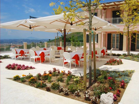 Зонт профессиональный четырехкупольный Wood Poker 7000 Scolaro Италия