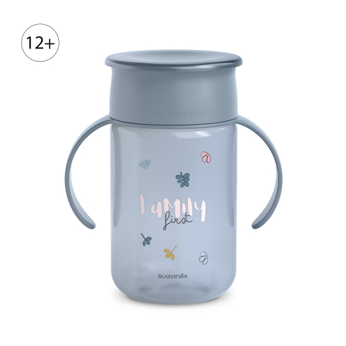 Детский поильник-непроливайка 360° Suavinex 340 мл голубой