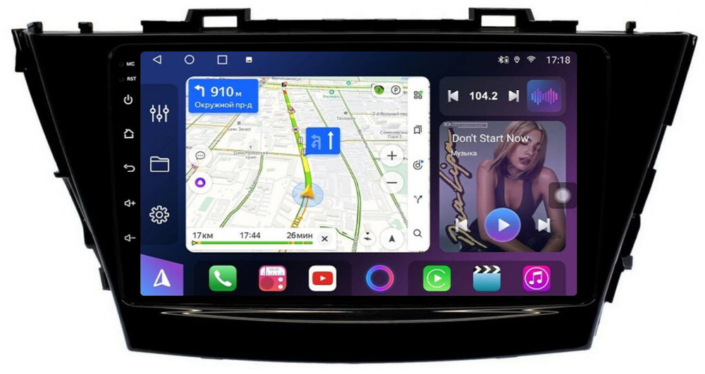 Магнитола для Toyota Prius Alpha 40 2014-2021 (правый руль) - FarCar 9533F2 монитор 9" QLED на Android 13, 8 ядер (TS18), CarPlay, 4G SIM-слот