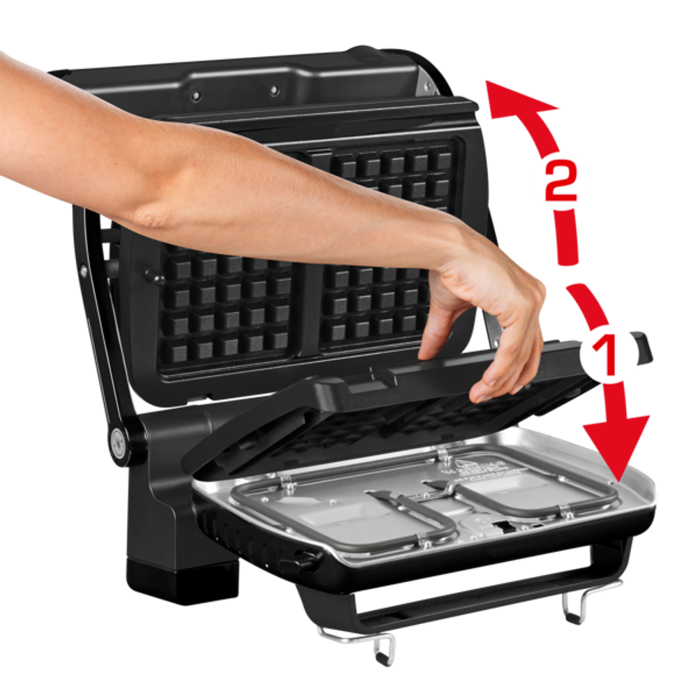 Умный электрогриль Tefal Optigrill+ GC716D12 с насадкой для вафель