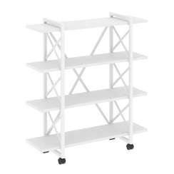 Лофт Стеллаж на колесных опорах-4 полки VR.L-MST.K-4.8V  1200*400*1334