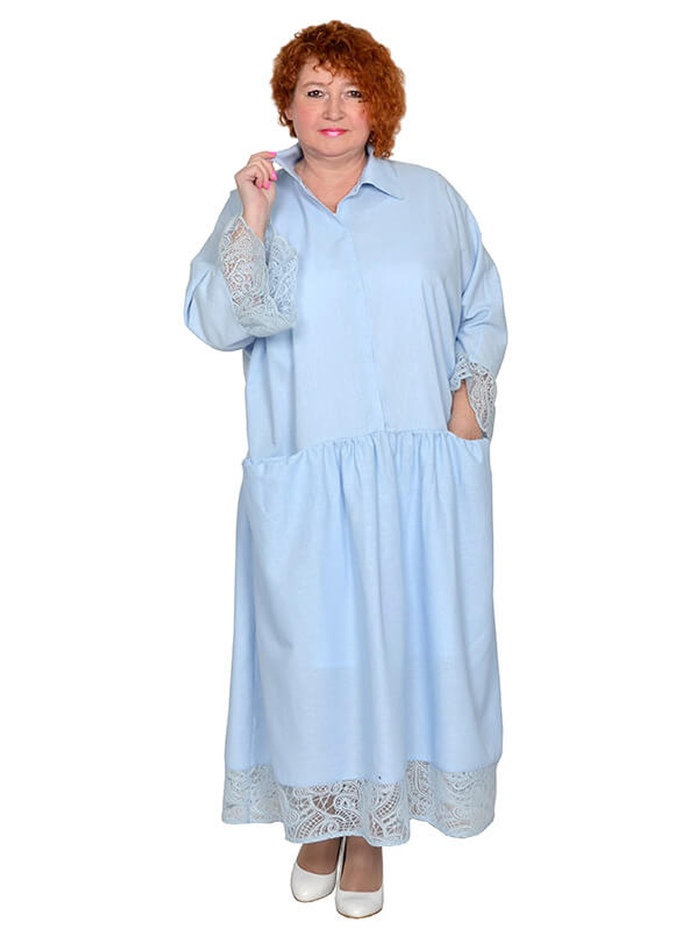 Платье с кружевной отделкой Ниагара