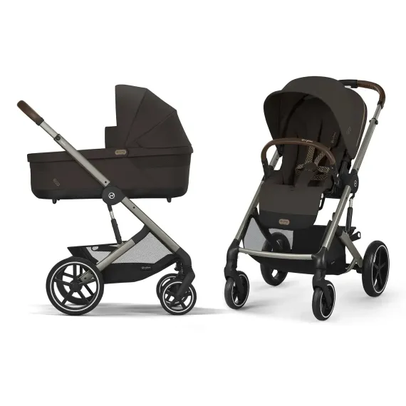 Детская коляска Cybex Balios S Lux TPE 2 в 1 Chocolate Brown