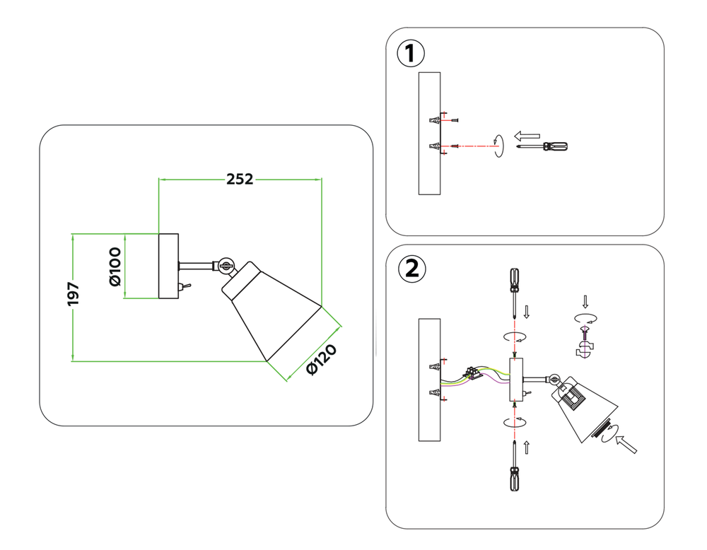 Ambrella Накладной спот с выключателем в стиле лофт Loft TR8213