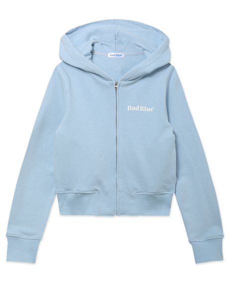 Женская Толстовка Bear Ear Zipup Crop Babyblue