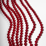 Хрустальный жемчуг, оттенок "Красный", шар 8мм, улучшенное покрытие