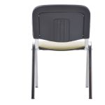 Стул Helmi HL-F01 "Изо", каркас хром, обивка кожзам бежевый