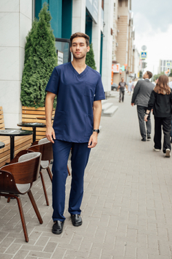 Костюм медицинский мужской | Бл-512/5+Б-133 либерти люкс